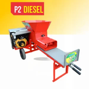 Compactadora y ensiladora Modelo P2 de 2 ejes con motor Buffalo Diesel de 5 HP